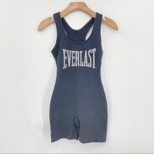 Everlast Gray Bodysuit Romper Size Small